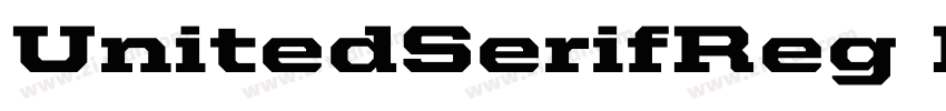 UnitedSerifReg Black字体转换